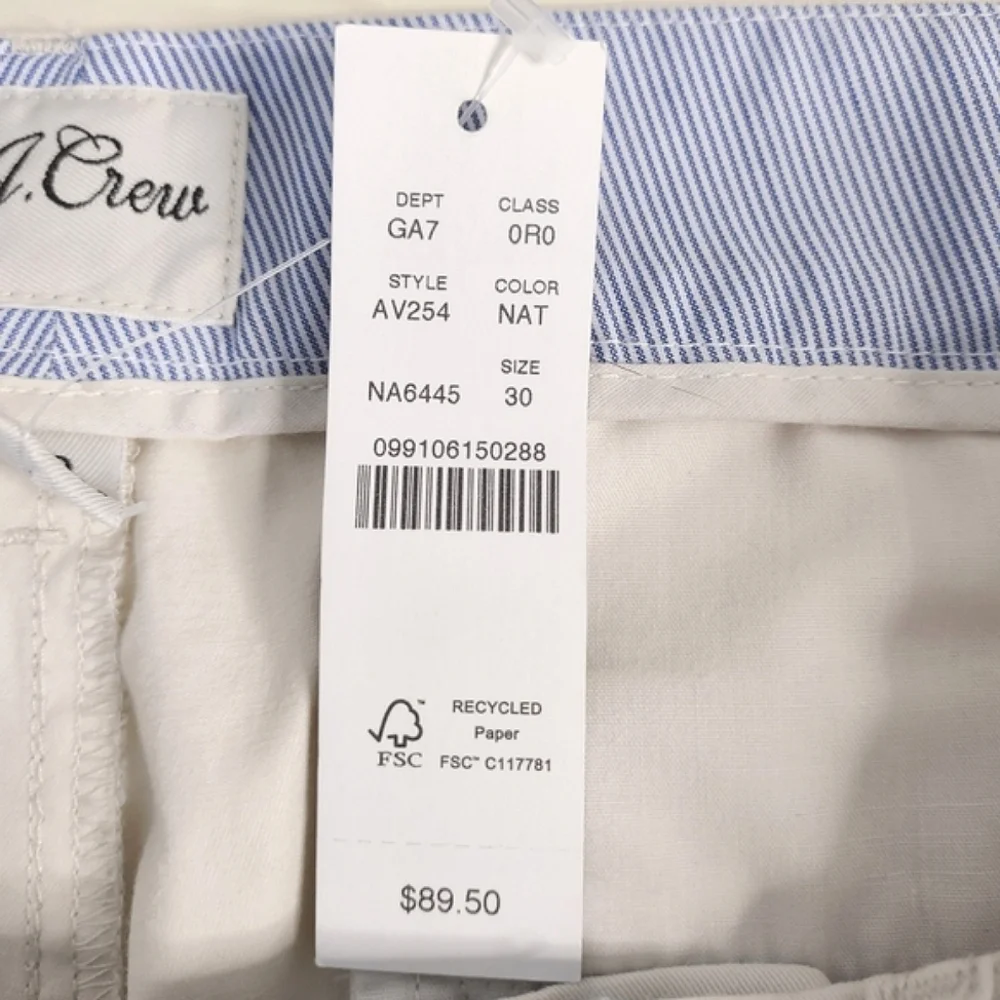 J. Crew NWT Slim Boyfriend Chino Size 30 - Picture 5 of 10